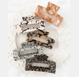 Assorted Acetate Jumbo Hair Claws - BETTY ASSORTED