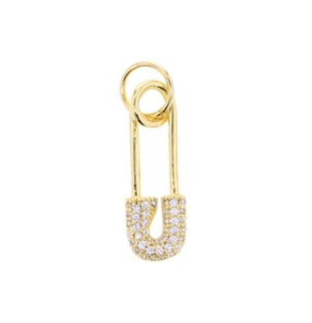 CZ Diaper Pin Charm