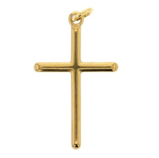 Large Simple Cross Charm