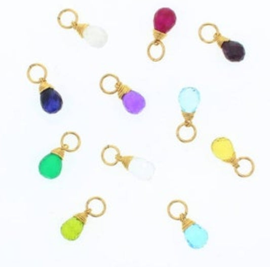 Natural Birthstones Charm